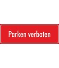Aufkleber 'Parken verboten' (rot)