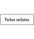 Schilder 'Parken verboten' (weiß)