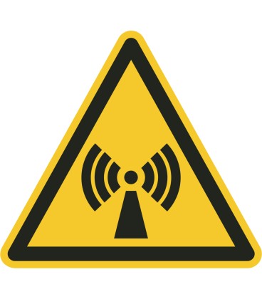 Aufkleber "Warnung vor nichtionisierender Strahlung"