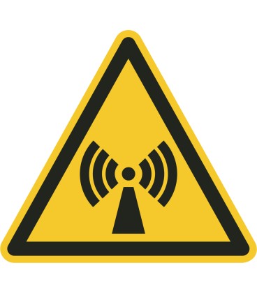 Aufkleber "Warnung vor nichtionisierender Strahlung"