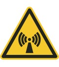 Aufkleber "Warnung vor nichtionisierender Strahlung"