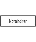 Aufkleber 'Notschalter' (weiß)