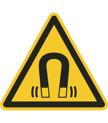 Aufkleber "Warnung vor magnetischem Feld"