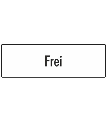 Schilder "Frei" (weiß)