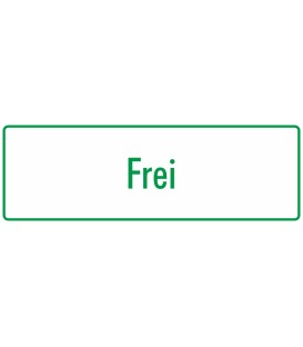 Schilder "Frei" (grün - weiß)