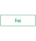 Schilder 'Frei' (weiß-grün)