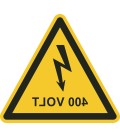 Aufkleber "Warnung vor elektrischer Spannung 400V"