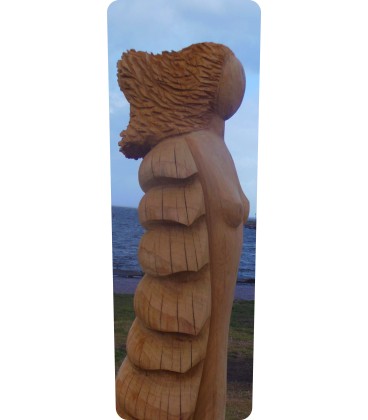 Mülltonnenaufkleber (Holzschnitzerei)