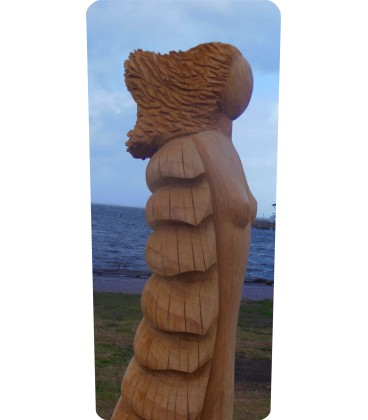 Mülltonnenaufkleber (Holzschnitzerei)