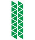 Markierungsaufkleber Dreieckig 24 mm pro Blatt (25 Stück)