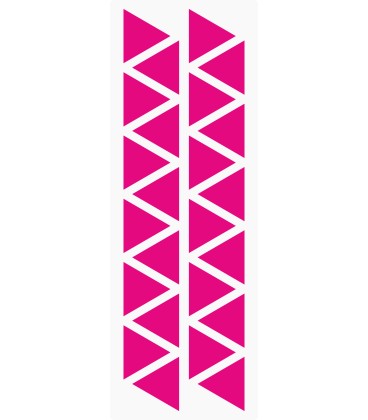 Markierungsaufkleber Dreieckig 24 mm pro Blatt (25 Stück)