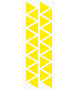 Markierungsaufkleber Dreieckig 24 mm pro Blatt (25 Stück)