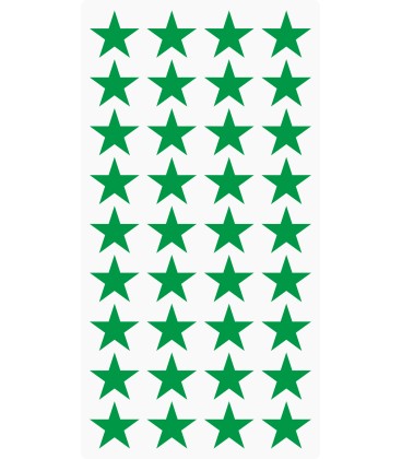 Markierungsaufkleber Stern 20 mm pro Blatt (36 Stück)