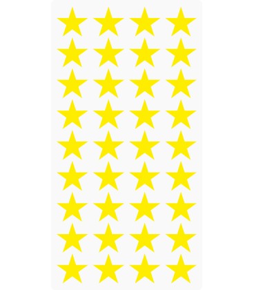 Markierungsaufkleber Stern 20 mm pro Blatt (36 Stück)