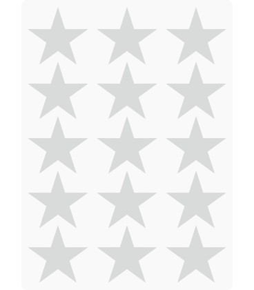 Markierungsaufkleber Stern 35 mm pro Blatt (15 Stück)