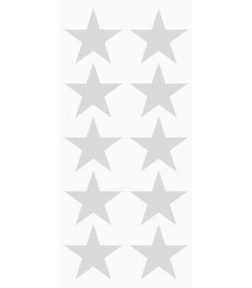 Markierungsaufkleber Stern 50 mm pro Blatt (10 Stück)
