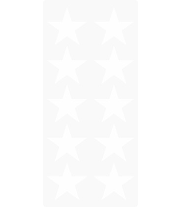 Markierungsaufkleber Stern 50 mm pro Blatt (10 Stück)