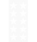 Markierungsaufkleber Stern 50 mm pro Blatt (10 Stück)