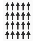 Markierungsaufkleber Pfeil 25 mm pro Blatt (24 Stück)