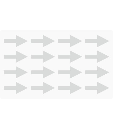 Markierungsaufkleber Pfeil 30 mm pro Blatt (16 Stück)