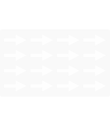 Markierungsaufkleber Pfeil 30 mm pro Blatt (16 Stück)