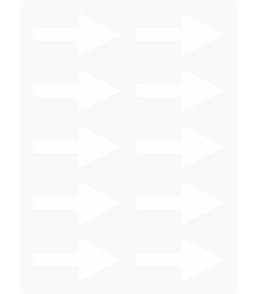 Markierungsaufkleber Pfeil 50 mm pro Blatt (10 Stück)