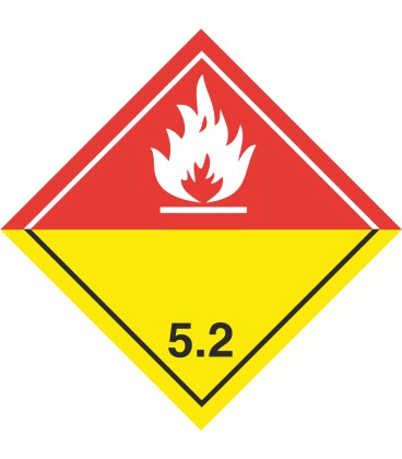 ADR 5 'Organische Peroxide' Schilder (weiß )