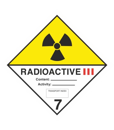 ADR 7 'Radioaktiv III' Schilder 