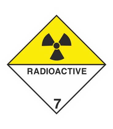 ADR 7 'Radioaktiv' Schilder 