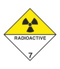 ADR 7 'Radioaktiv' Schilder 