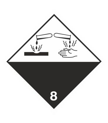 ADR 8 'Ätzende Stoffe' Schilder 