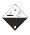 ADR 8 'Ätzende Stoffe' Schilder 