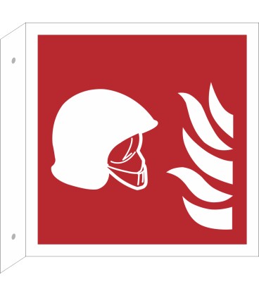 Schilder "Mittel und Geräte zur Brandbekämpfung" (rechtwinkliges Modell)