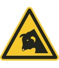 Aufkleber "Warnung vor dem Stier"