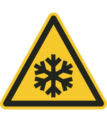 Schilder "Warnung vor niedriger Temperatur/Frost"