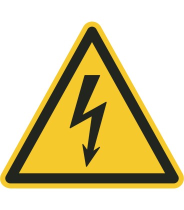 Schilder "Warnung vor elektrischer Spannung"