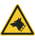 Schilder 'Warnung vor dem Wachhund'