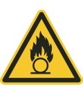 Schilder 'Warnung vor brandfördernden Stoffen'