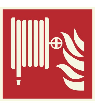 Lumineszierend Aufkleber "Löschschlauch"