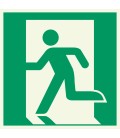 Lumineszierenden Schilder 'Notausgang (links)'