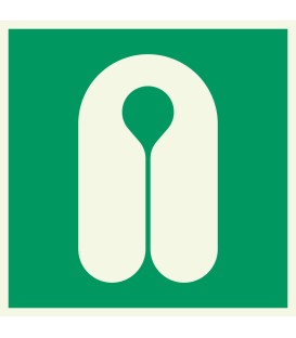 Lumineszierenden Schilder "Rettungsweste" 