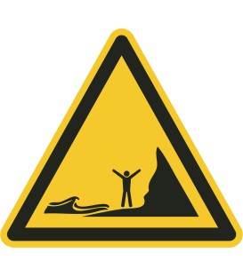 Aufkleber "Achtung Flutgefahr"