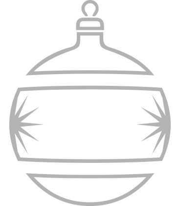 Weihnachtsdekorationsaufkleber (Silber Weihnachtskugeln)