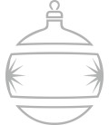 Weihnachtsdekorationsaufkleber (Silber Weihnachtskugeln)