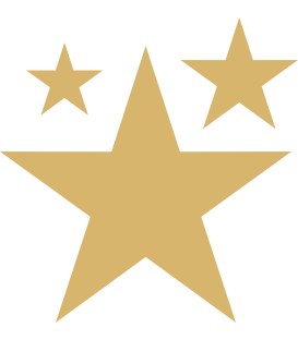 Weihnachtsdekorationsaufkleber (Golden Weihnachtsstern)