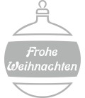 Weihnachtsdekorationsaufkleber Frohes Weihnachten (Silber Weihnachtskugeln)