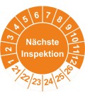 Prüfplaketten 'Nächste Inspektion'