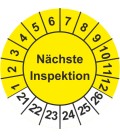 Prüfplaketten 'Nächste Inspektion'