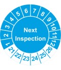 Prüfplaketten 'Next Inspection'