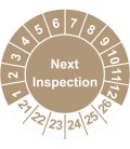 Prüfplaketten 'Next Inspection'